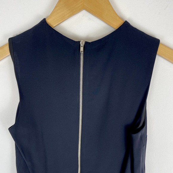 A.L.C. Zipper Detail Sleeveless Crop Top In Navy Size 0 New - Picture 4 of 7